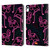 emoji® Neon Flamingo Leather Book Wallet Case Cover For Apple iPad 10.9 (2022)