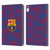 FC Barcelona Crest Patterns Glitch Leather Book Wallet Case Cover For Apple iPad 10.9 (2022)