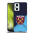 West Ham United FC Crest Blue Gradient Soft Gel Case for OPPO Reno8 Lite