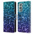 PLdesign Glitter Sparkles Aqua Blue Leather Book Wallet Case Cover For OnePlus 9