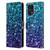 PLdesign Glitter Sparkles Aqua Blue Leather Book Wallet Case Cover For OPPO Find X5