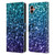 PLdesign Glitter Sparkles Aqua Blue Leather Book Wallet Case Cover For Samsung Galaxy A04 (2022)