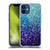 PLdesign Glitter Sparkles Aqua Blue Soft Gel Case for Apple iPhone 12 Mini