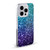 PLdesign Glitter Sparkles Aqua Blue Soft Gel Case for Apple iPhone 13 Pro Max & MagSafe