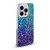 PLdesign Glitter Sparkles Aqua Blue Soft Gel Case for Apple iPhone 14