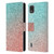 PLdesign Sparkly Coral Coral Pink Viridian Green Leather Book Wallet Case Cover For Nokia C2 2nd Edition