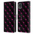 PLdesign Sparkly Flamingo Pink Pattern On Black Leather Book Wallet Case Cover For Nokia C2 2nd Edition