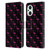 PLdesign Sparkly Flamingo Pink Pattern On Black Leather Book Wallet Case Cover For OPPO Reno8 Lite