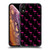 PLdesign Sparkly Flamingo Pink Pattern On Black Soft Gel Case for Apple iPhone XR