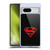 Superman DC Comics Logos Black And Red Soft Gel Case for Google Pixel 7