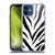 Grace Illustration Animal Prints Zebra Soft Gel Case for Apple iPhone 12 Mini