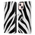 Grace Illustration Animal Prints Zebra Leather Book Wallet Case Cover For Apple iPhone 13
