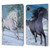 Simone Gatterwe Horses Freedom In The Snow Leather Book Wallet Case Cover For Apple iPad Pro 11 2020 / 2021 / 2022