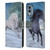 Simone Gatterwe Horses Freedom In The Snow Leather Book Wallet Case Cover For Nokia X30