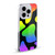 Grace Illustration Cow Prints Rainbow Soft Gel Case for Apple iPhone 13