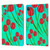 Grace Illustration Lovely Floral Red Tulips Leather Book Wallet Case Cover For Apple iPad Pro 11 2020 / 2021 / 2022