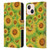 Grace Illustration Lovely Floral Sunflower Leather Book Wallet Case Cover For Apple iPhone 13 Mini