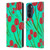 Grace Illustration Lovely Floral Red Tulips Leather Book Wallet Case Cover For Motorola Edge 30
