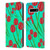 Grace Illustration Lovely Floral Red Tulips Leather Book Wallet Case Cover For Samsung Galaxy S10+ / S10 Plus