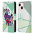 Grace Illustration Llama Cubist Leather Book Wallet Case Cover For Apple iPhone 13 Mini
