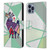 Grace Illustration Llama Cubist Leather Book Wallet Case Cover For Apple iPhone 14