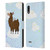 Grace Illustration Llama Pegasus Leather Book Wallet Case Cover For LG K22