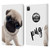 Animal Club International Faces Pug Leather Book Wallet Case Cover For Apple iPad Pro 11 2020 / 2021 / 2022