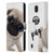 Animal Club International Faces Pug Leather Book Wallet Case Cover For Nokia C01 Plus/C1 2nd Edition