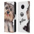 Animal Club International Faces Yorkie Leather Book Wallet Case Cover For Nokia C10 / C20