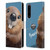 Animal Club International Faces Beaver Leather Book Wallet Case Cover For Sony Xperia 1 IV