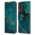 LebensArt Mineral Marble Glam Turquoise Leather Book Wallet Case Cover For Samsung Galaxy A13 (2022)