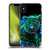 Sheena Pike Big Cats Neon Blue Green Panther Soft Gel Case for Apple iPhone X / iPhone XS