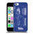 Back to the Future I Key Art Blue Print Soft Gel Case for Apple iPhone 5c