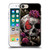 Sarah Richter Skulls Butterfly And Flowers Soft Gel Case for Apple iPhone 7 / 8 / SE 2020 & 2022