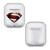 Justice League Movie Logos Superman Clear Hard Crystal Cover Case for Apple AirPods 1 1st Gen / 2 2nd Gen Charging Case