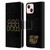 Goo Goo Dolls Graphics Stacked Gold Leather Book Wallet Case Cover For Apple iPhone 13