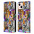 Sheena Pike Big Cats Daydream Tigers With Flowers Leather Book Wallet Case Cover For Apple iPhone 13