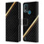 Alyn Spiller Carbon Fiber Gold Leather Book Wallet Case Cover For Nokia G11 Plus