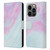 Alyn Spiller Marble Pastel Leather Book Wallet Case Cover For Apple iPhone 14 Pro