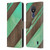 Alyn Spiller Wood & Resin Diagonal Stripes Leather Book Wallet Case Cover For Nokia C21