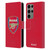 Arsenal FC Crest 2 Full Colour Red Leather Book Wallet Case Cover For Samsung Galaxy S23 Ultra 5G
