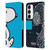 Peanuts Halfs And Laughs Snoopy Geometric Leather Book Wallet Case Cover For Samsung Galaxy S23 5G