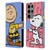 Peanuts Halfs And Laughs Snoopy & Charlie Leather Book Wallet Case Cover For Samsung Galaxy S23 Ultra 5G
