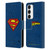 Superman DC Comics Logos Distressed Leather Book Wallet Case Cover For Samsung Galaxy S23 5G