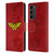 Wonder Woman DC Comics Logos Distressed Leather Book Wallet Case Cover For Samsung Galaxy S23+ 5G