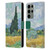 The National Gallery Art A Wheatfield With Cypresses Leather Book Wallet Case Cover For Samsung Galaxy S23 Ultra 5G