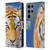 Aimee Stewart Animals Tiger Lily Leather Book Wallet Case Cover For Samsung Galaxy S23 Ultra 5G