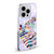 Artpoptart Animals Purple Zebra Soft Gel Case for Apple iPhone 13 Pro & MagSafe