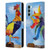 Artpoptart Animals Colorful Rooster Leather Book Wallet Case Cover For Motorola Edge S30 / Moto G200 5G