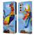 Artpoptart Animals Colorful Rooster Leather Book Wallet Case Cover For Samsung Galaxy S21 5G